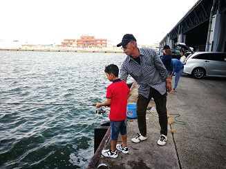あぁ～島根、家族旅③　松江観光と岸壁釣り
