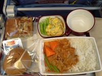 フィリピン航空の機内食　バンコクからマニラ間（E）