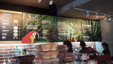 Amazon Coffee shop_ร้านแรกในวัด